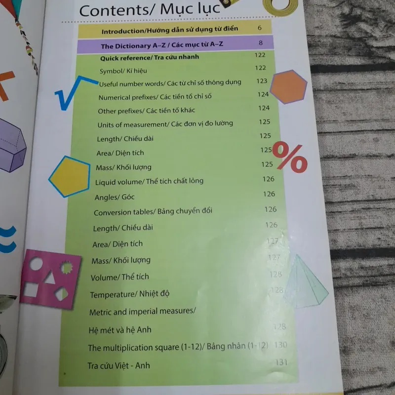 Từ điển Toán học Anh Việt dành cho Tiểu học và THCS. Tg. Carol Vorderman. Hồ H anh dịch 711813