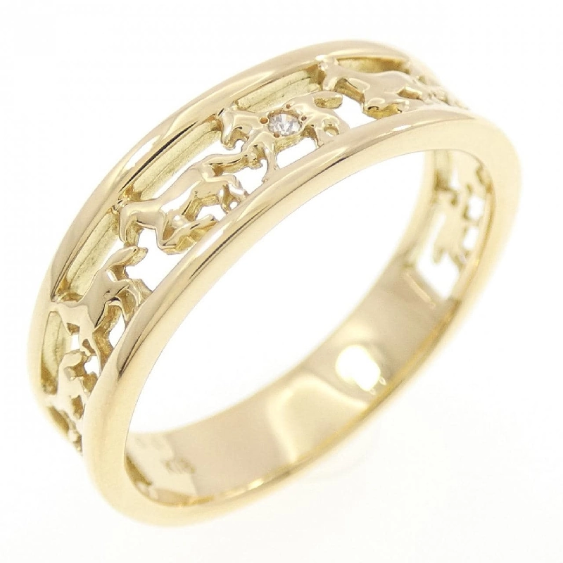 Nhẫn kim cương K18YG 0.01CT - Hàng hiệu chính hãng 850625