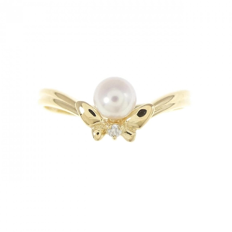 Nhẫn ngọc trai Akoya K18YG 4mm 673373