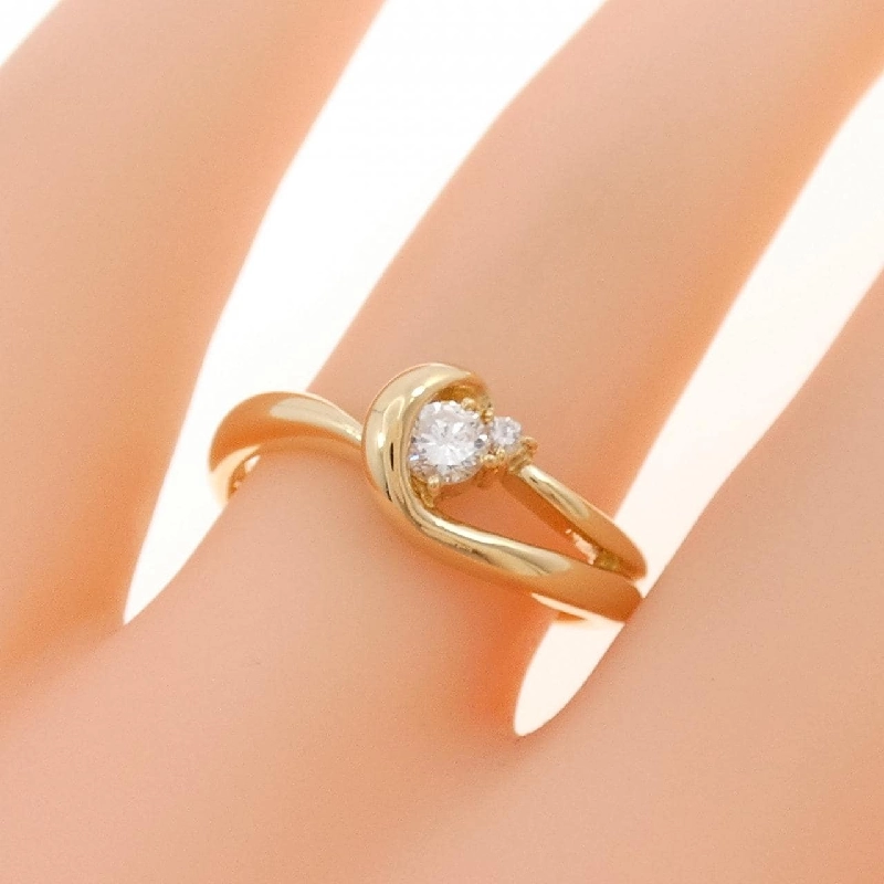 Nhẫn kim cương K18YG 0.14CT - Hàng hiệu Chính hãng 854035