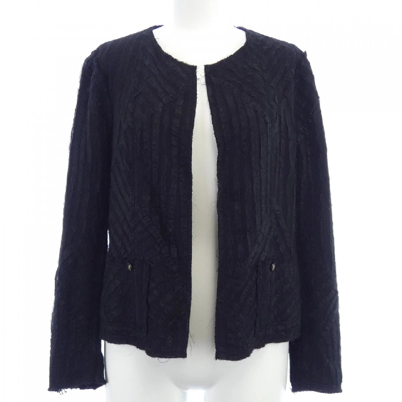 【Vintage】Chanel CHANEL P21321W03138 03P Áo khoác không cổ 630836