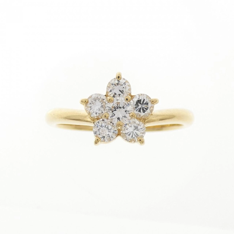 Nhẫn kim cương hoa K18YG 0.50CT 667266