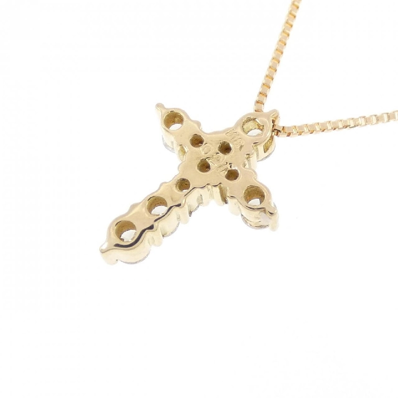 K18YG Dây chuyền kim cương chéo 0.21CT - Hàng hiệu chính hãng 860719