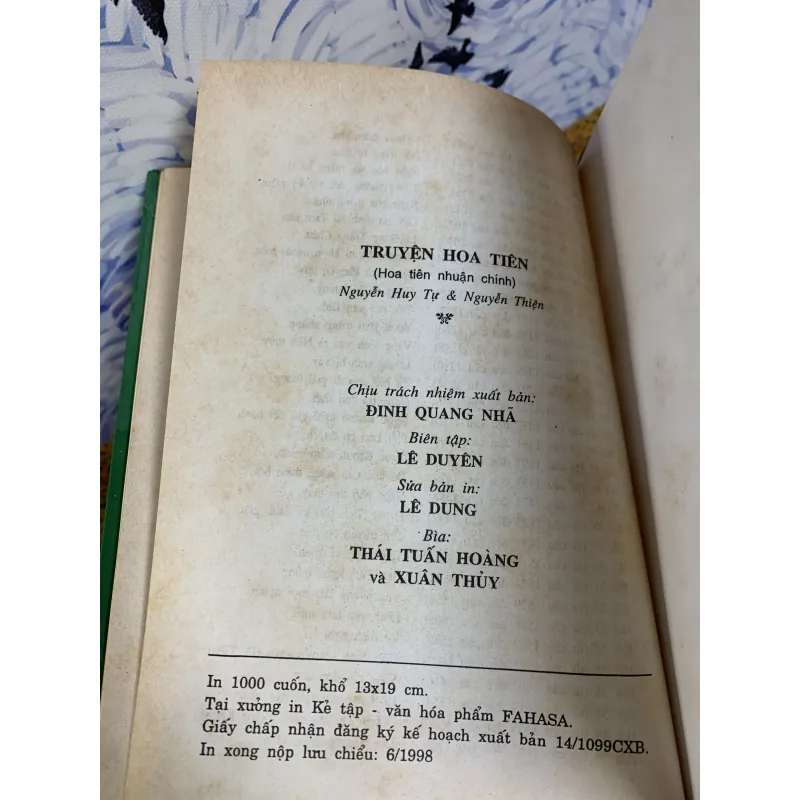Truyện Hoa Tiên - Bìa Cứng 925732