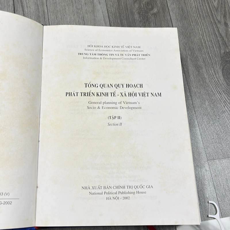 Tổng quan quy hoạch phát triển kinh tế- xã hội việt nam tập 2. 8a3 545061
