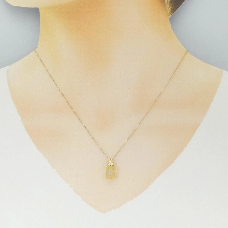 K18YG Opal Necklace - Hàng hiệu Authentic 859707