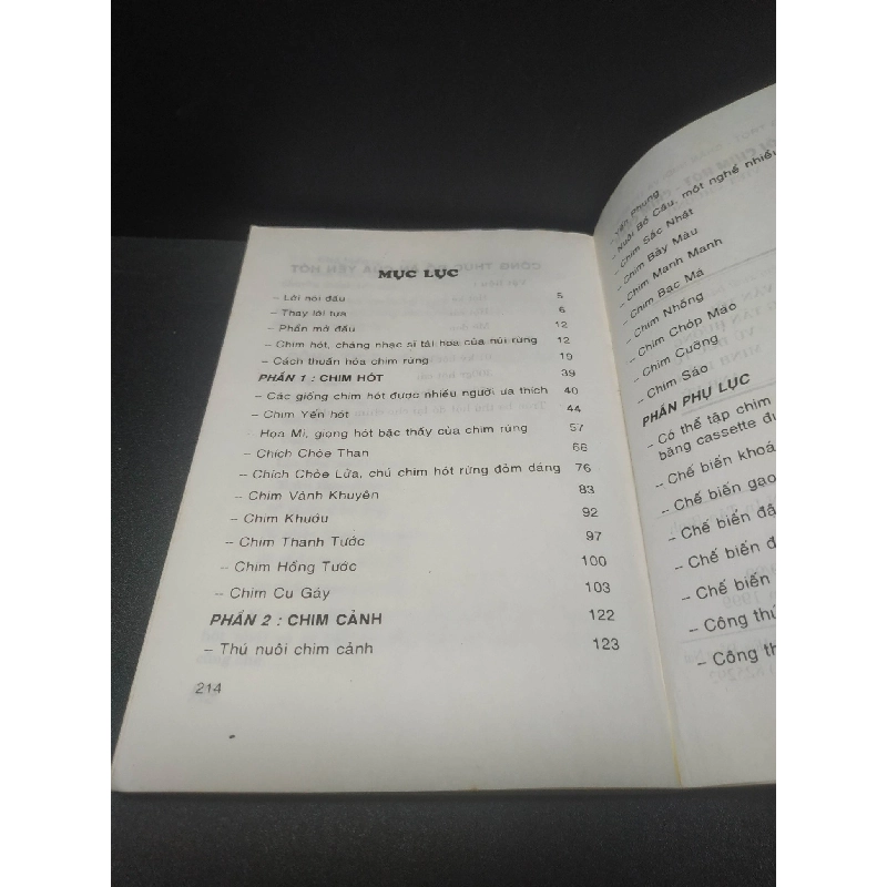 Nghệ thuật nuôi chim hót, chim kiểng 1999 - Việt Chương (bị ố) new 80% HCM.TN2507 911820