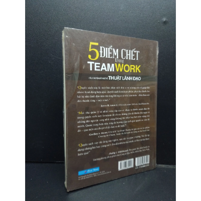 5 Điểm chết trong teamwork, mới 95%, HCM2105, Patrick Lencioni, SACH QUẢN TRỊ 145859