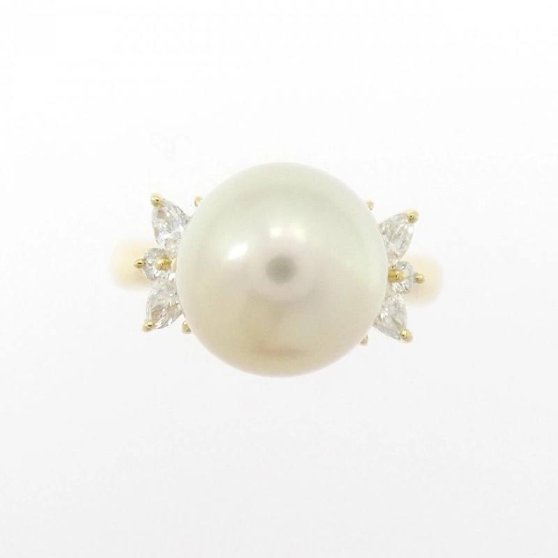 Nhẫn ngọc trai trắng K18YG 10.6mm - Hàng hiệu Authentic 854367