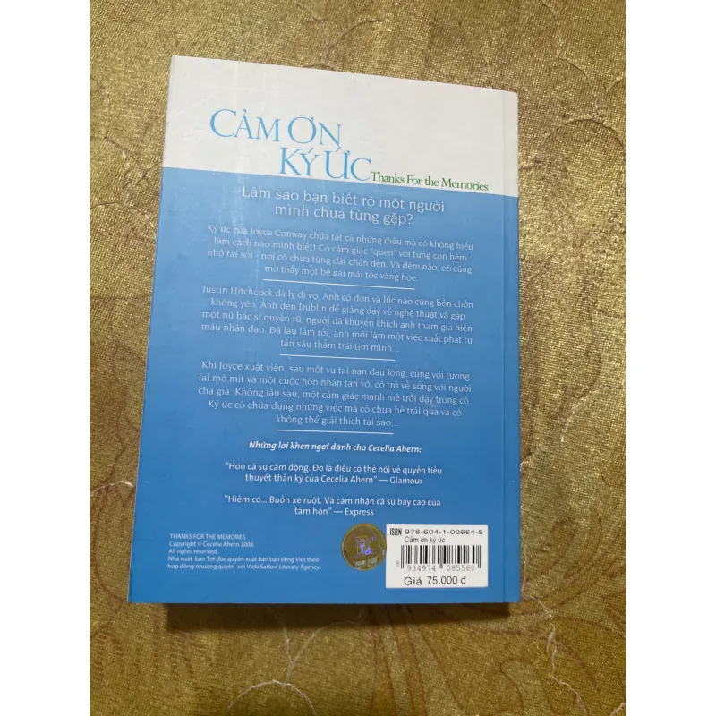 CẢM ƠN KÝ ỨC- CECELIA AHERN 726875