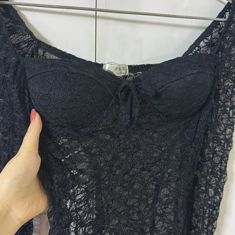 Áo ren tay loe cúp ngực 970992