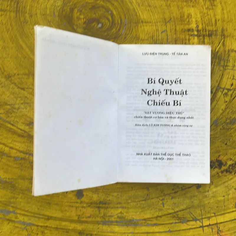 CỜ TƯỚNG BÍ QUYẾT NGHỆ THUẬT CHIẾU BÍ - lưu điện trung & tế tân an 1002495