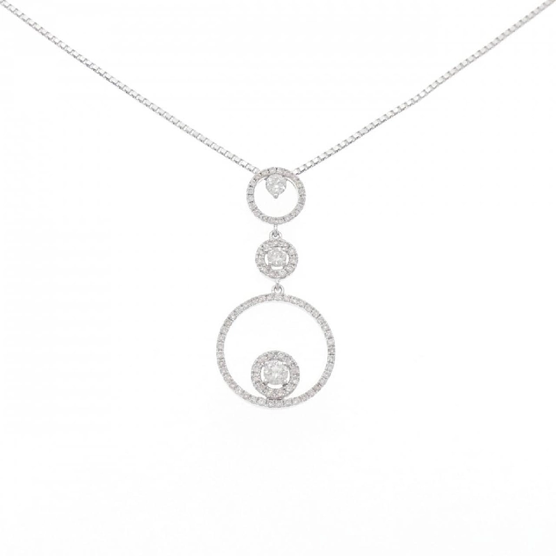 K18WG Dây chuyền kim cương 0.71CT - Hàng hiệu Chính hãng 864471