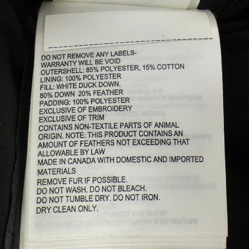 Canada Goose BLACK LABEL 3035LB MYSTIQUE Áo khoác lông vũ - Hàng hiệu Chính hãng 809290