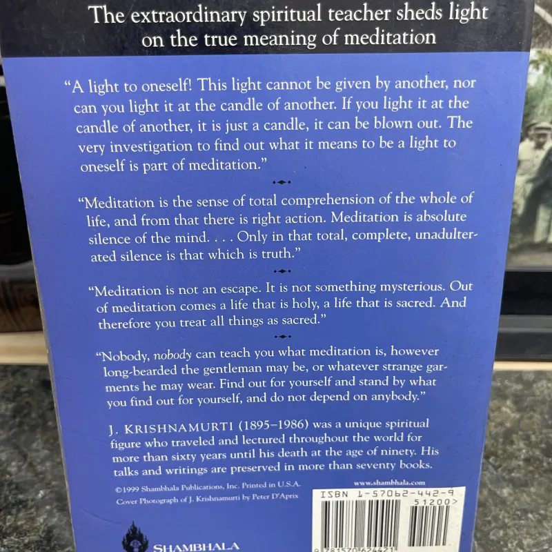 This light in oneself J. Krishnamurti 751866