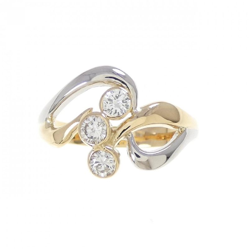 Nhẫn kim cương K18YG/PT900 0.30CT - Hàng hiệu Authentic 854809