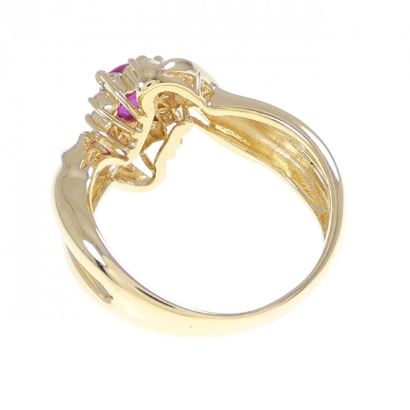 Nhẫn Ruby K18YG - Hàng hiệu Chính hãng 851802