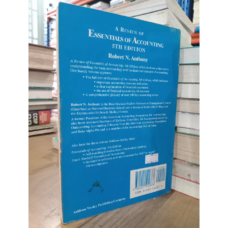 A review of essentials of accounting - Robert N. Anthony 703573