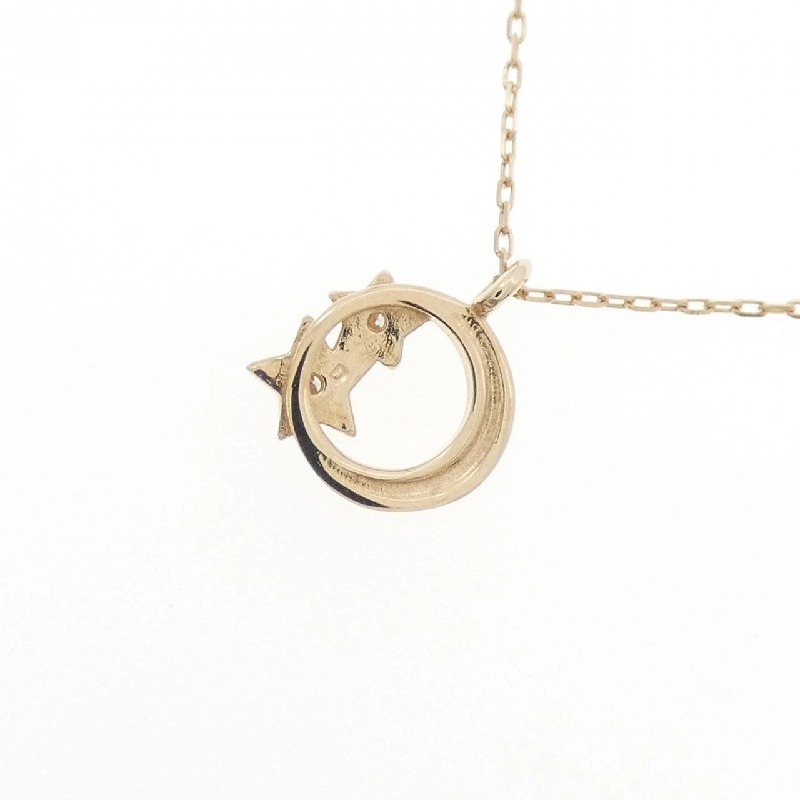 K10YG Sao × Mặt trăng Dây chuyền kim cương - Hàng hiệu Chính hãng 860908