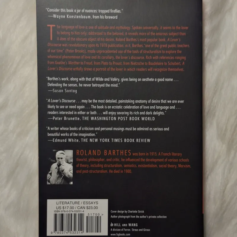 Roland Barthes  - A Lover's Discourse: Fragments 957099