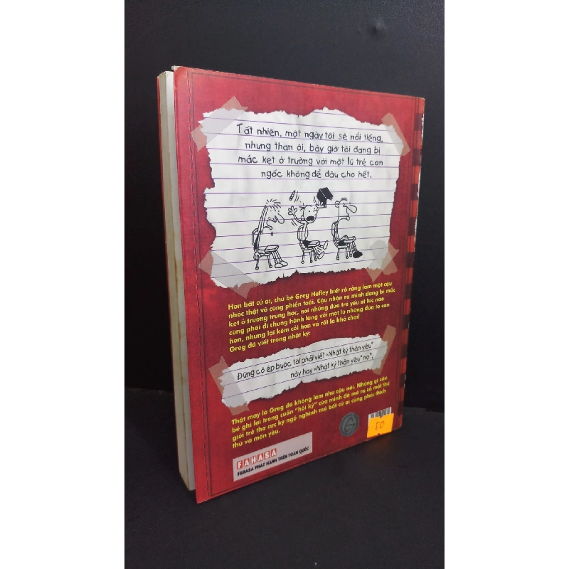 Nhật ký chú bé nhút nhát mới 80% có chữ ký, bẩn bìa, ố nhẹ 2010 HCM2811 Jeff Kinney VĂN HỌC 353579