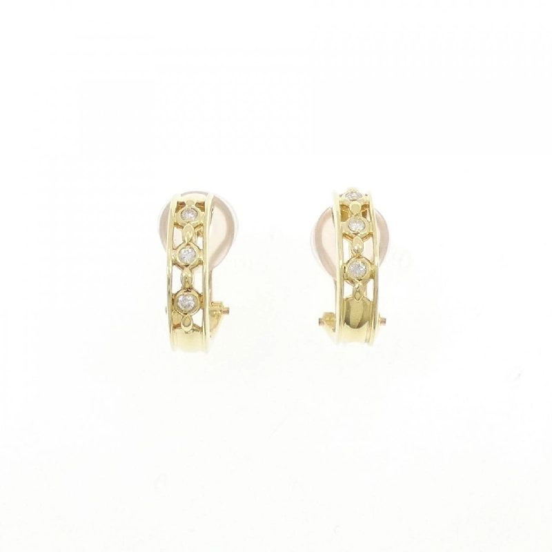 K18YG Bông tai/Khuyên tai kim cương 0.10CT - Hàng hiệu Chính hãng 873818