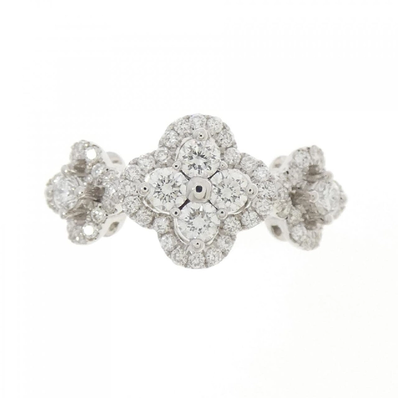 Nhẫn kim cương hoa K18WG 0.62CT 671781