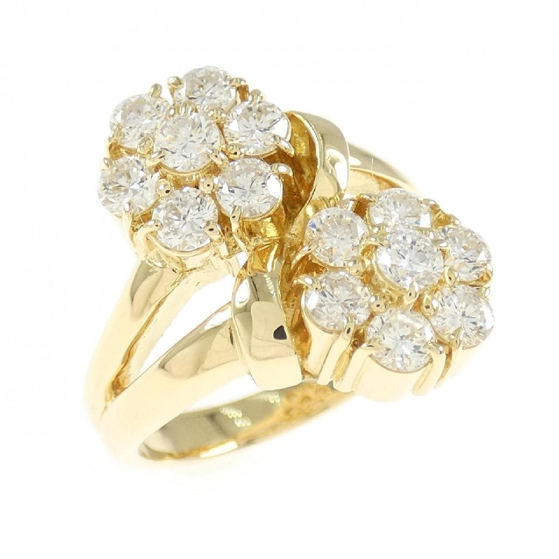 Nhẫn kim cương hoa K18YG 1.09CT 668084