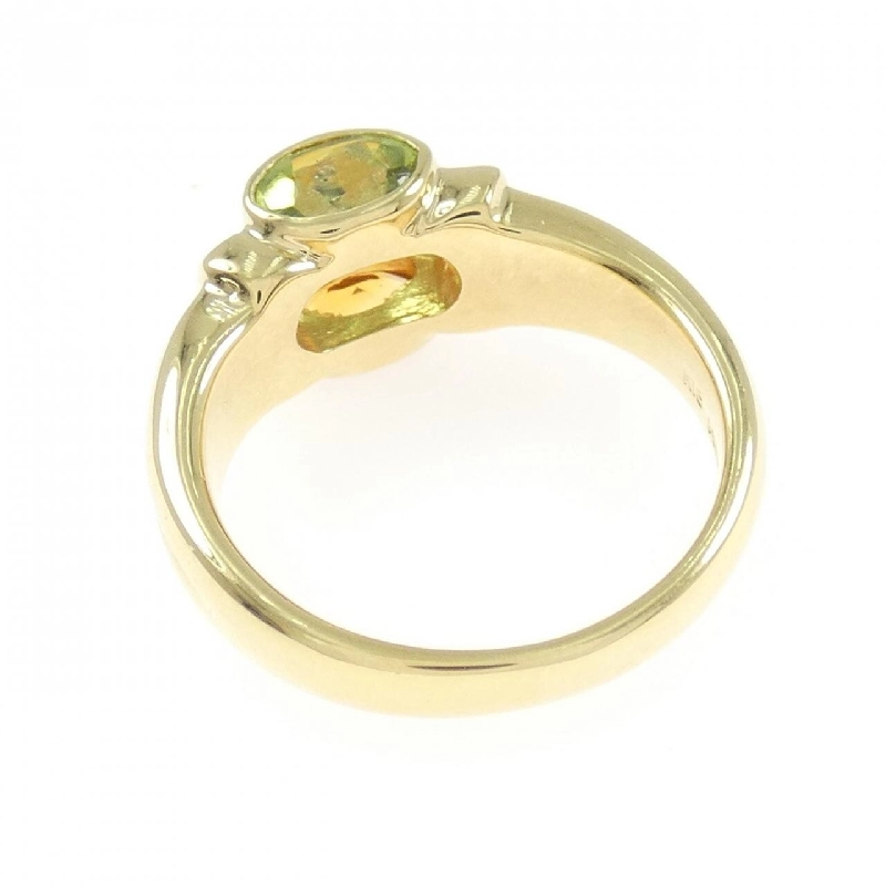 Nhẫn đá màu K18YG/PT900 - Hàng hiệu Authentic 850879