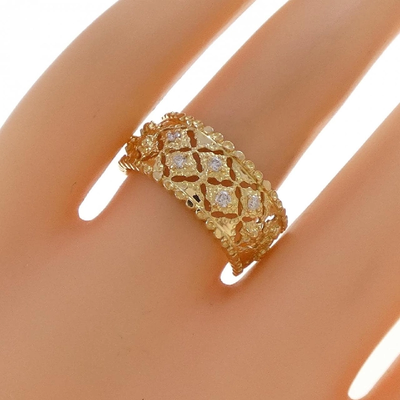 Nhẫn kim cương K18YG 0.10CT - Hàng hiệu Authentic 853664