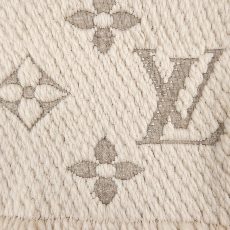 Louis Vuitton LOUIS VUITTON Écharpe Logomania M77373 Khăn quàng - Hàng hiệu Chính hãng 833162