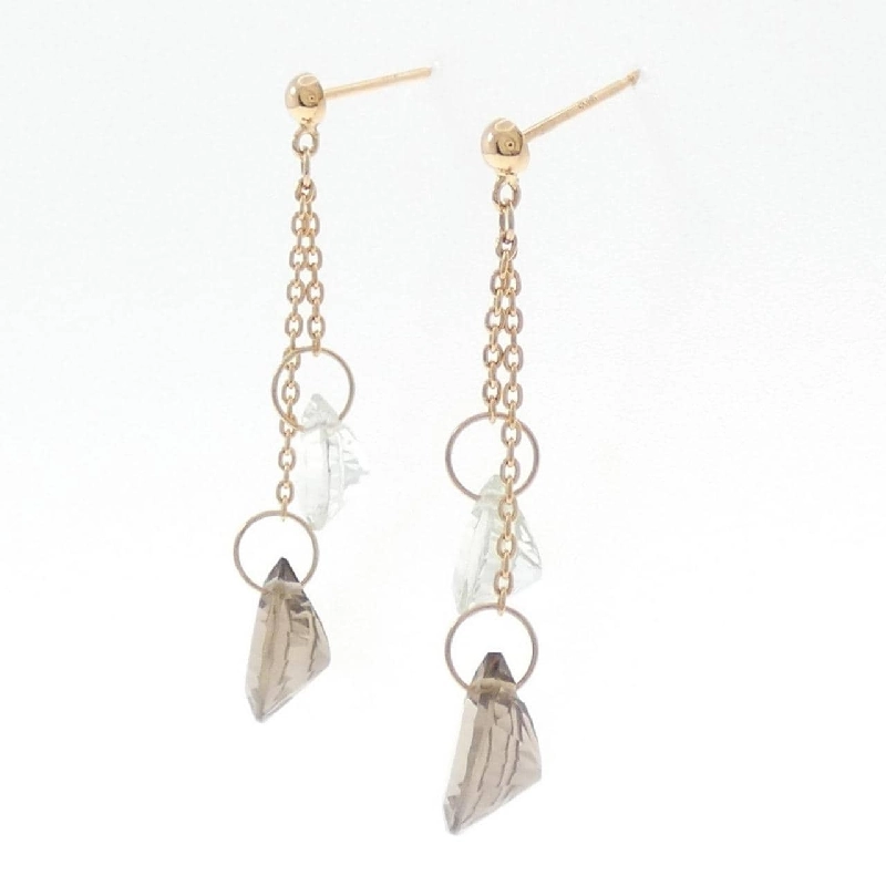 K18PG Bông tai thạch anh - Hàng hiệu Chính hãng 876118