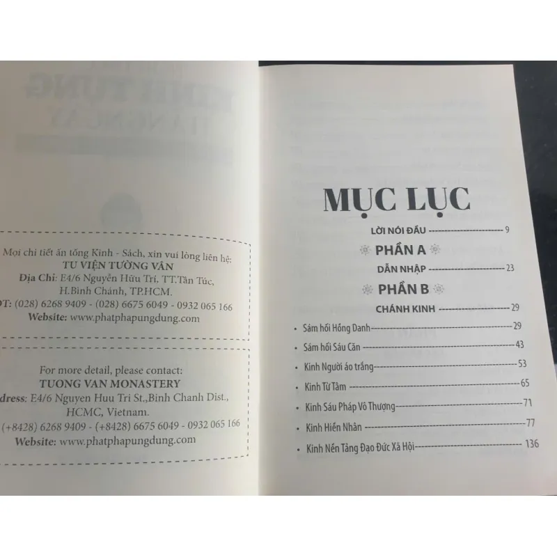 Nghi Thức Kinh Tụng Hàng Ngày - Thích Phước Tiến mới 90% 697558