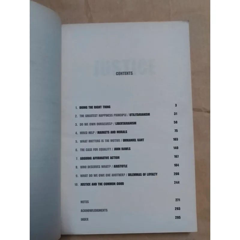 Justice: What's the Right Thing to Do? - Michael J. Sandel 1006220