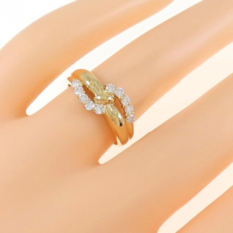 Nhẫn kim cương K18YG 0.30CT 673575