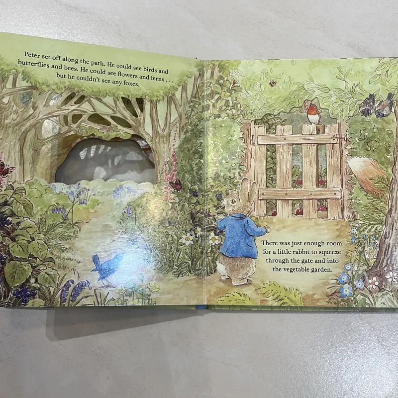 NGOẠI VĂN sách tiếng anh trẻ em PETER RABBIT - a peep-inside Tale - truyện kinh điển hay 1027884