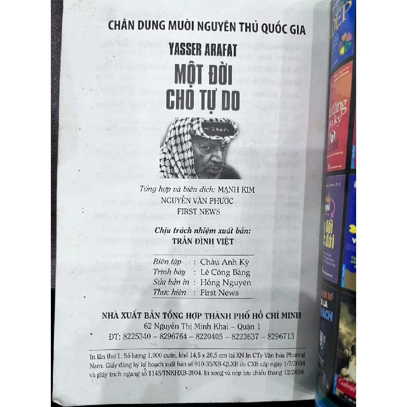 ARAFAT - BÍ MẬT MỘT HUYỀN THOẠI, MỘT ĐỜI CHO TUDO - MẠNH KIM, NGUYỄN VĂN PHƯỚC 933765