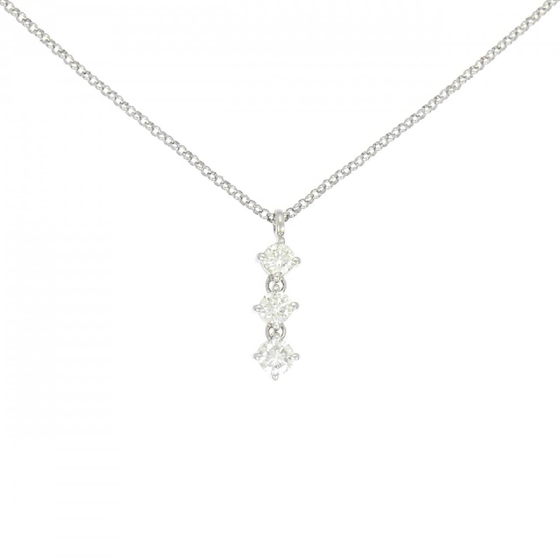 Dây chuyền kim cương ba viên PT900/PT850 0.523CT - Hàng hiệu Chính hãng 861112