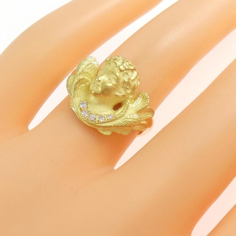 Nhẫn kim cương K18YG 0.05CT 668325
