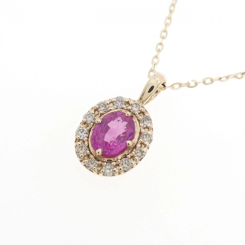 K10YG Ruby Necklace - Hàng hiệu Authentic 860483