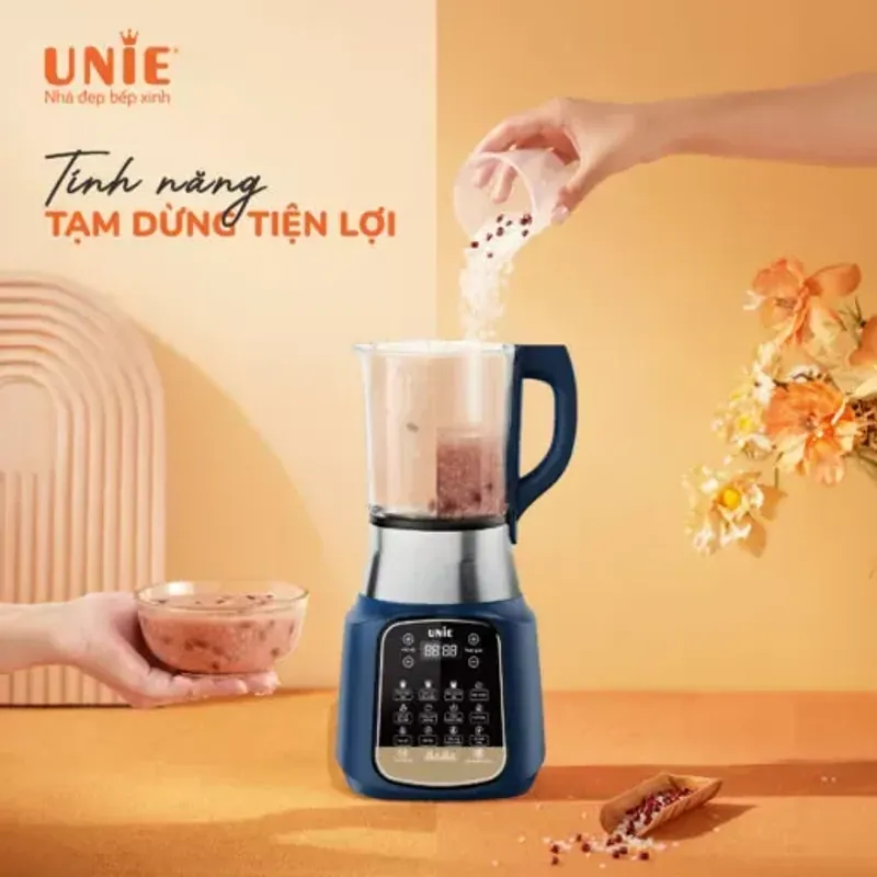 Máy làm sữa hạt UNIE VX dung tích 1.75L, 14 chức năng nấu, chống trào tối đa 574429