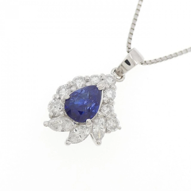 Dây chuyền Sapphire PT900/PT850 0.95CT - Hàng hiệu Chính hãng 858805