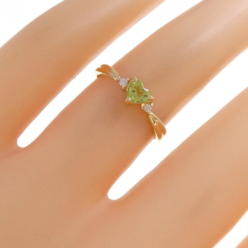 Nhẫn Peridot Hình Tim K18YG - Hàng hiệu Chính hãng 855830