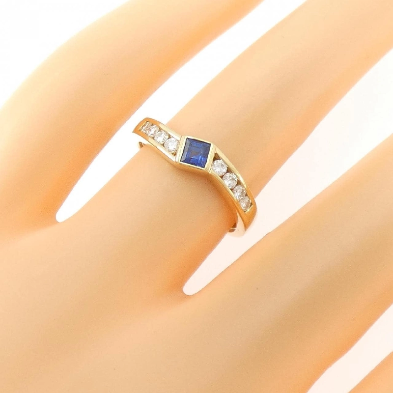 Nhẫn Sapphire 18KYG 0.23CT 666615
