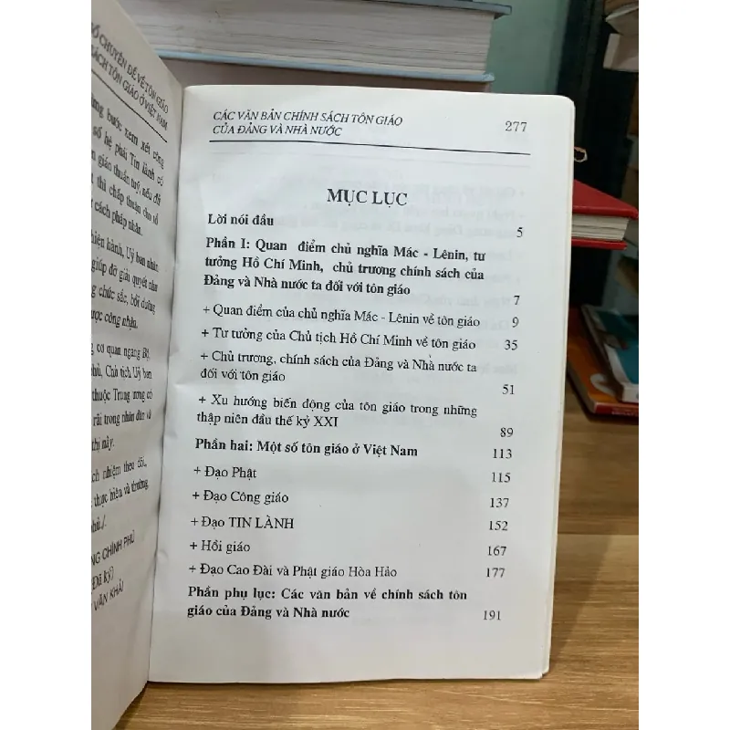 Một số chuyên đề về tôn giáo và chính sách tôn giáo ở Việt Nam 718342