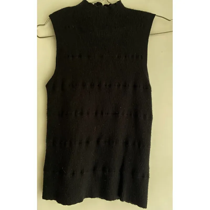 MỚI 98%***ÁO LEN TĂM TANK TOP 20AGAIN* MÀU ĐEN DÁNG BODY SIZE S* TẶNG QUÀ 0Đ FREESHIP 591627