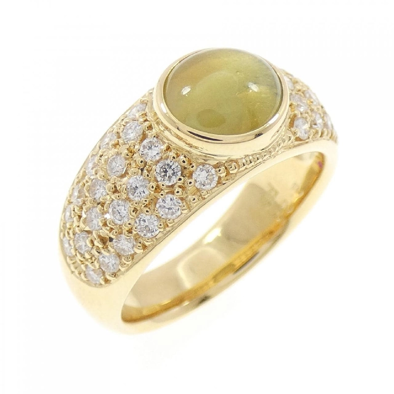 Nhẫn K18YG Chrysoberyl Cat's Eye 2.25CT - Hàng hiệu Chính hãng 846648