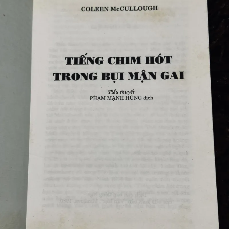 Tiếng chim hót trong bụi mận gai 930902