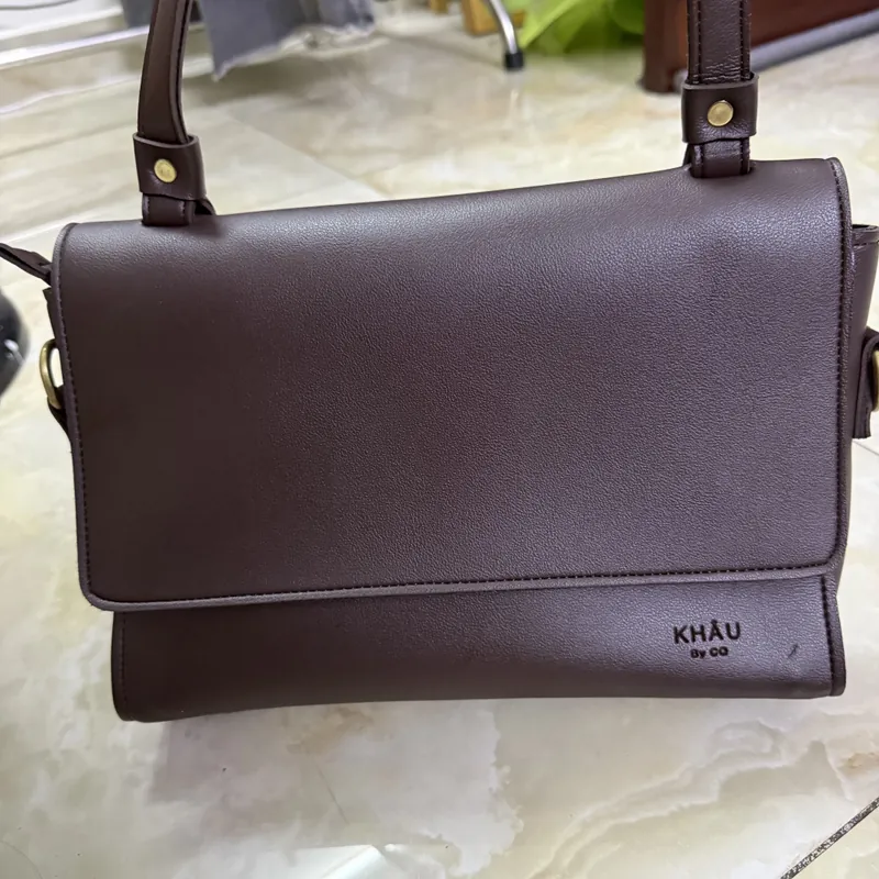 Túi Tote Kẹp nách Đeo chéo Nâu Choco KHÂU BY CQ 717752