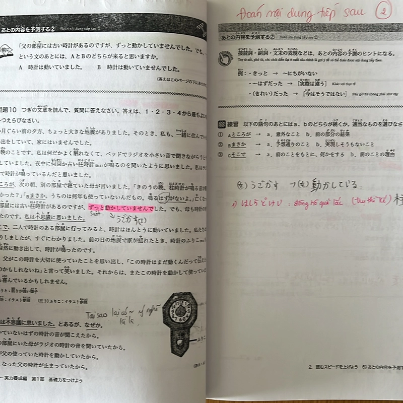 [2hand] Combo sách luyện JLPT đọc hiểu N3&N2 475008